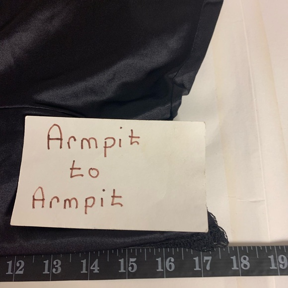 Slip Babydoll Vintage Intimates Feminine Lace Dark Romantic Goth Womens Size.38 - Picture 5 of 8